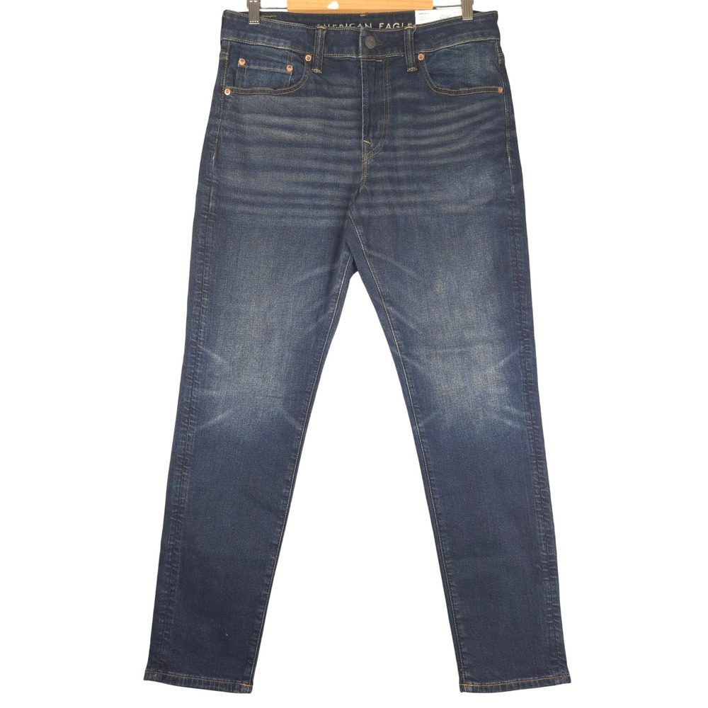 American Eagle Airflex+ Athletic Fit Jeans Mens 32x32 Classic Blue Wash Stretch